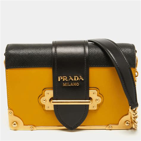 prada bag yellow|prada cahier mini bag.